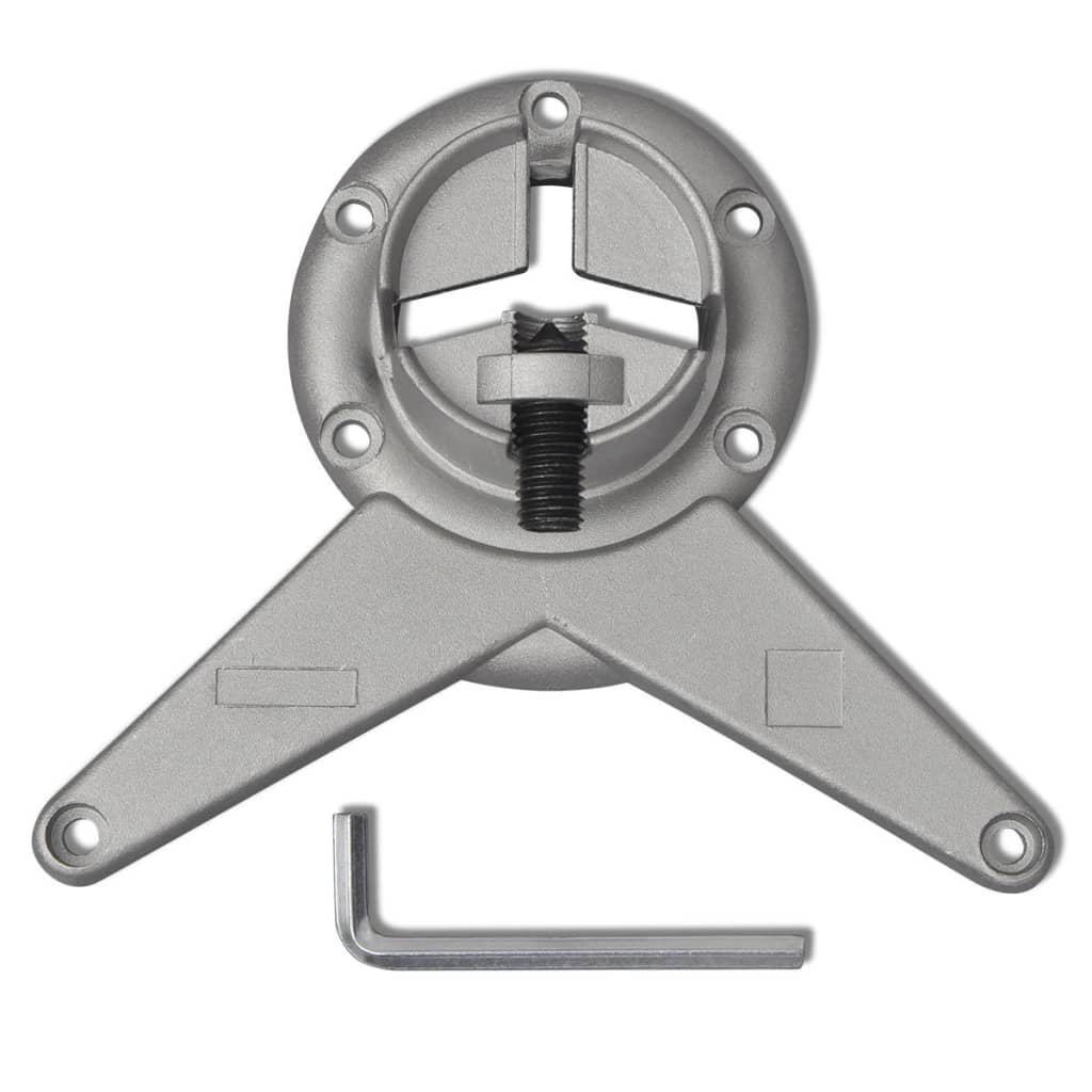 Tafelpoten in hoogte verstelbaar chroom 710 mm 4 st