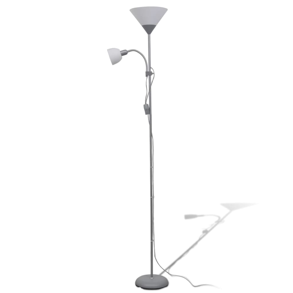 vidaXL Floor Lamp grey