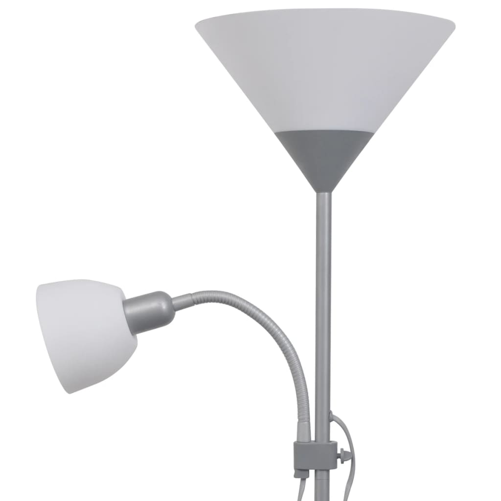 vidaXL Floor Lamp grey