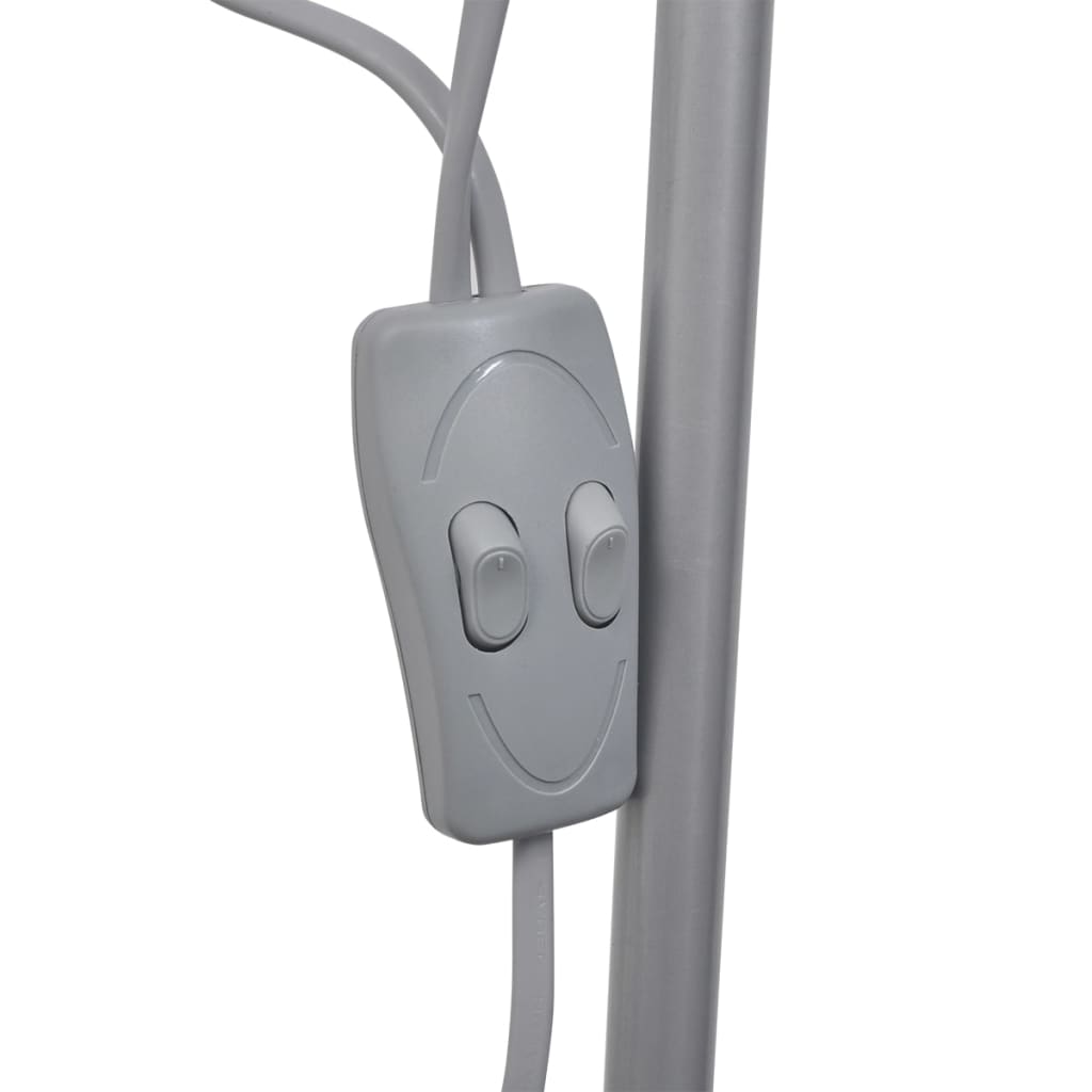 vidaXL Floor Lamp grey