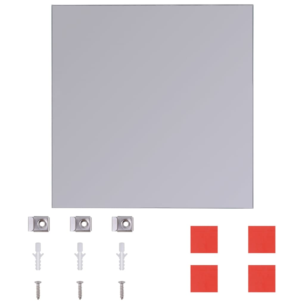 vidaXL Spiegeltegels frameloos 8 st 20,5 cm glas