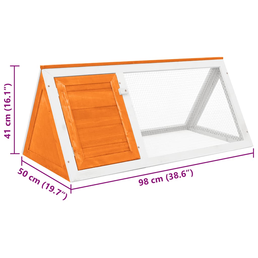 vidaXL Rabbit Hutch Wood