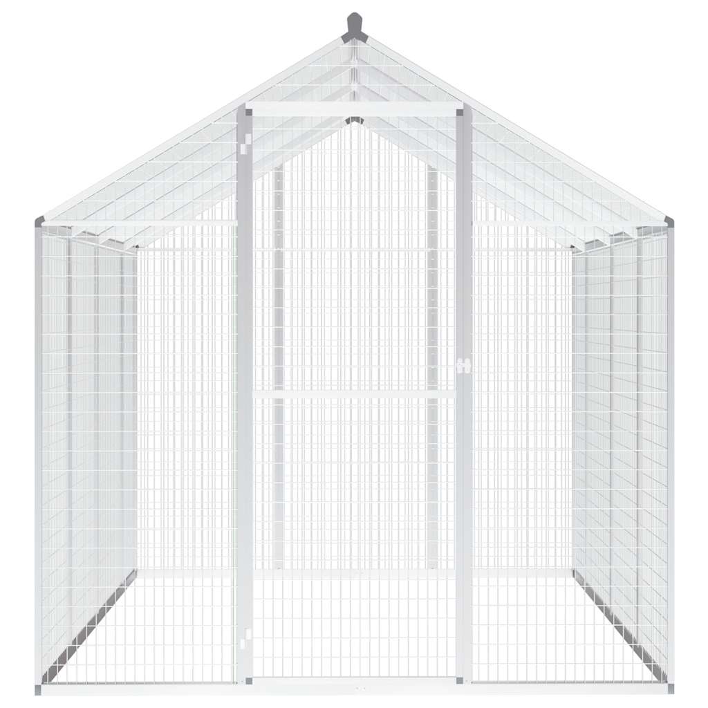 vidaXL Aviary 178x242x192 cm aluminium