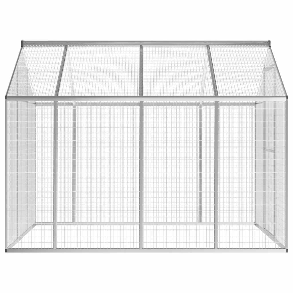 vidaXL Aviary 178x242x192 cm aluminium