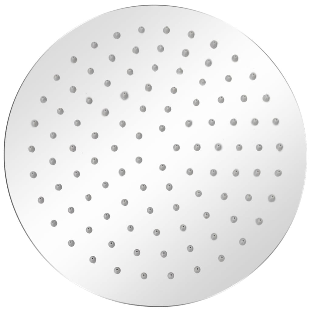 vidaXL Round Rain Shower Head 20 cm Stainless Steel