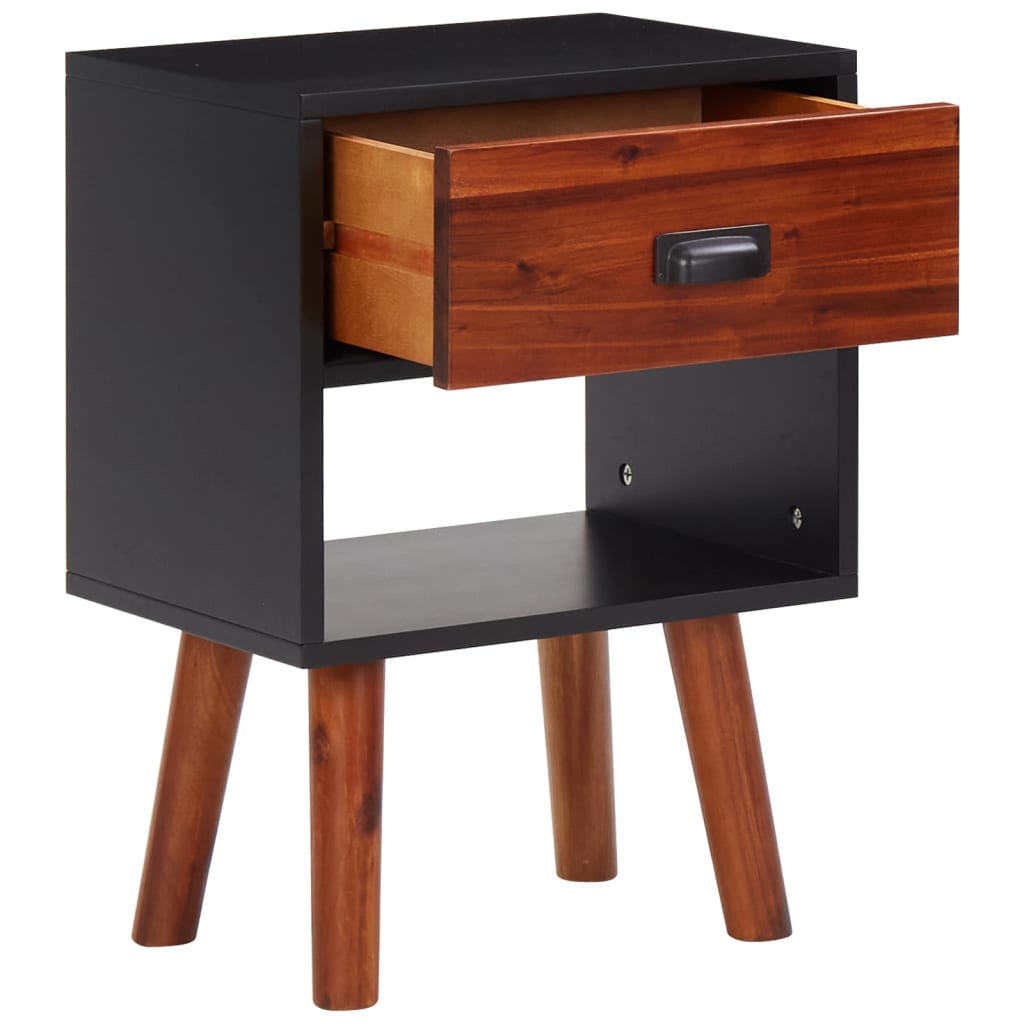 vidaXL Nightstand 40x30x57 cm solid acacia wood