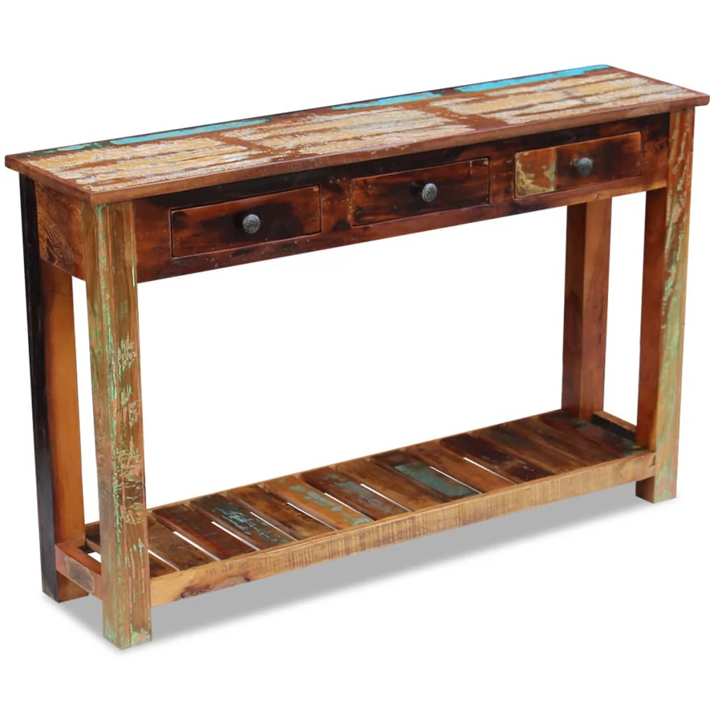 vidaXL Sideboard 120x30x76 cm Solid Reclaimed Wood
