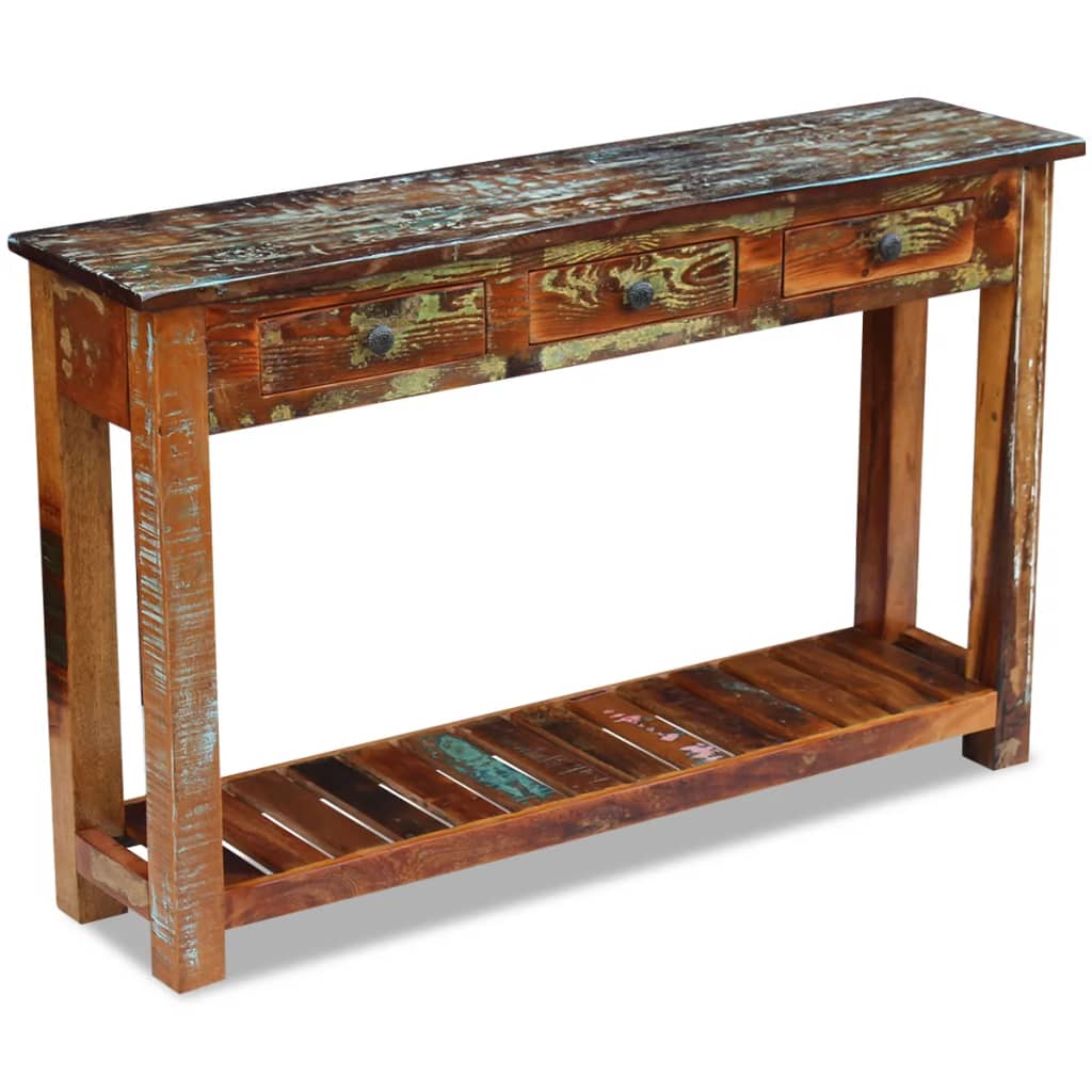 vidaXL Sideboard 120x30x76 cm Solid Reclaimed Wood