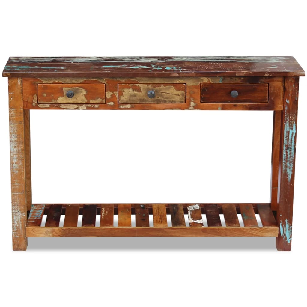 vidaXL Sideboard 120x30x76 cm Solid Reclaimed Wood