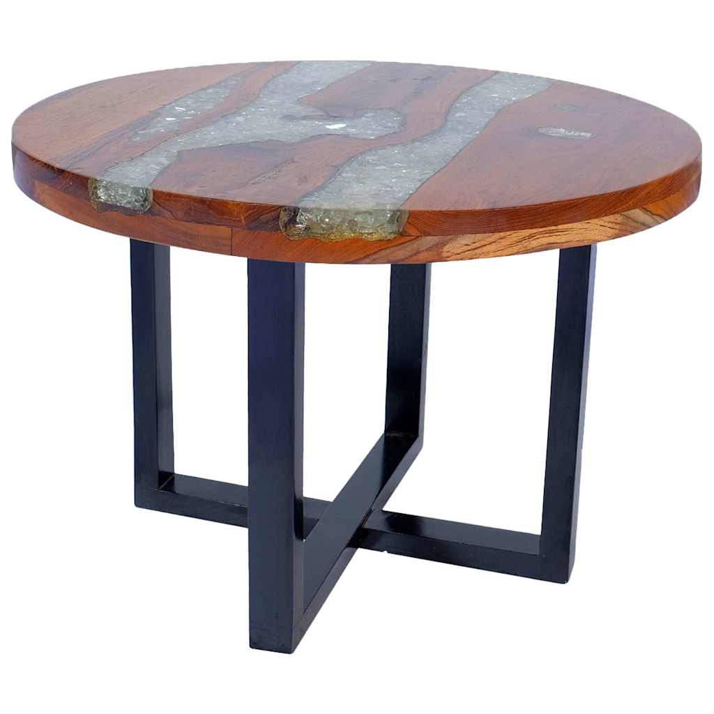 vidaXL Salontafel massif teakhout dur 60 cm