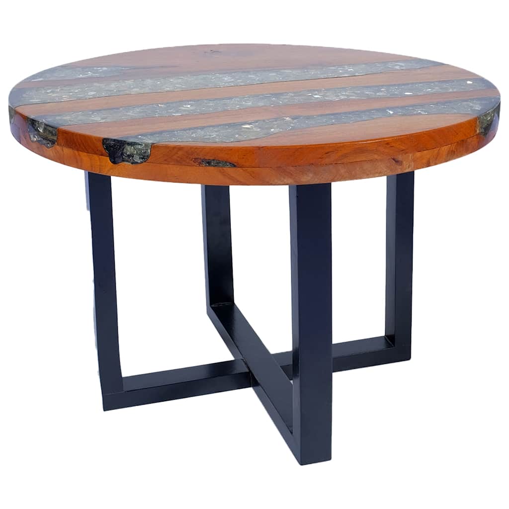 vidaXL Salontafel massif teakhout dur 60 cm