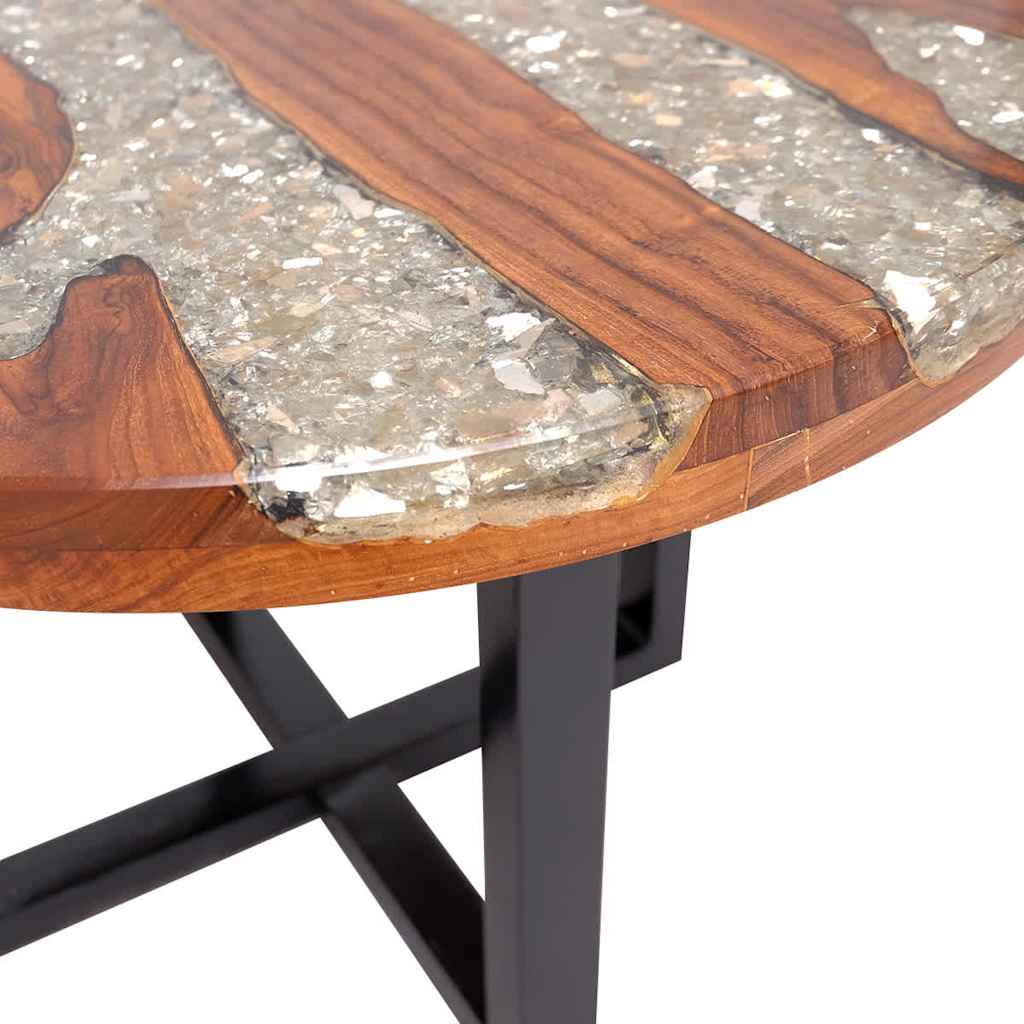 vidaXL Salontafel massif teakhout dur 60 cm