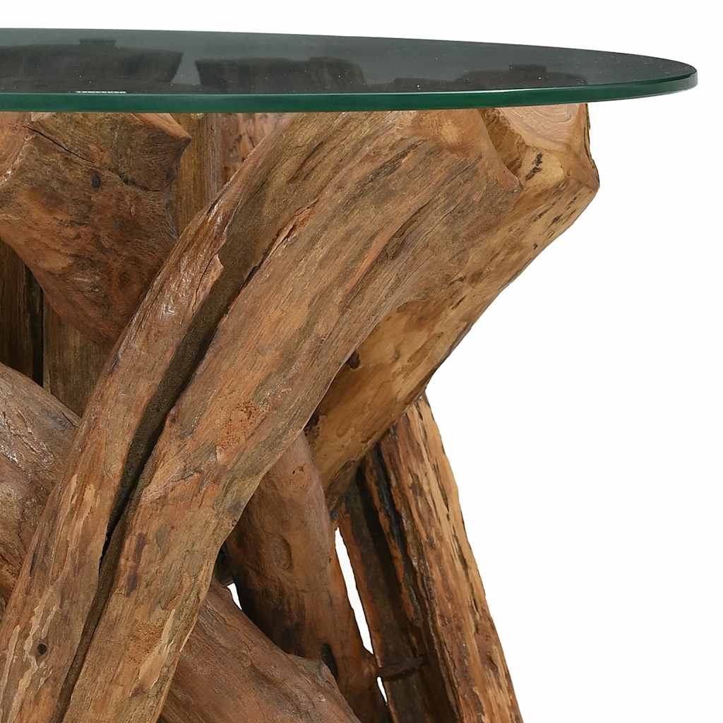 vidaXL Salontafel 60 cm teck massif drijfhout