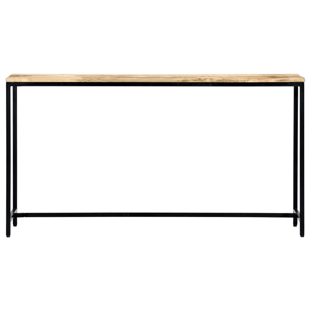 vidaXL Wandtafel 140x35x76 cm massief ruw mangohout