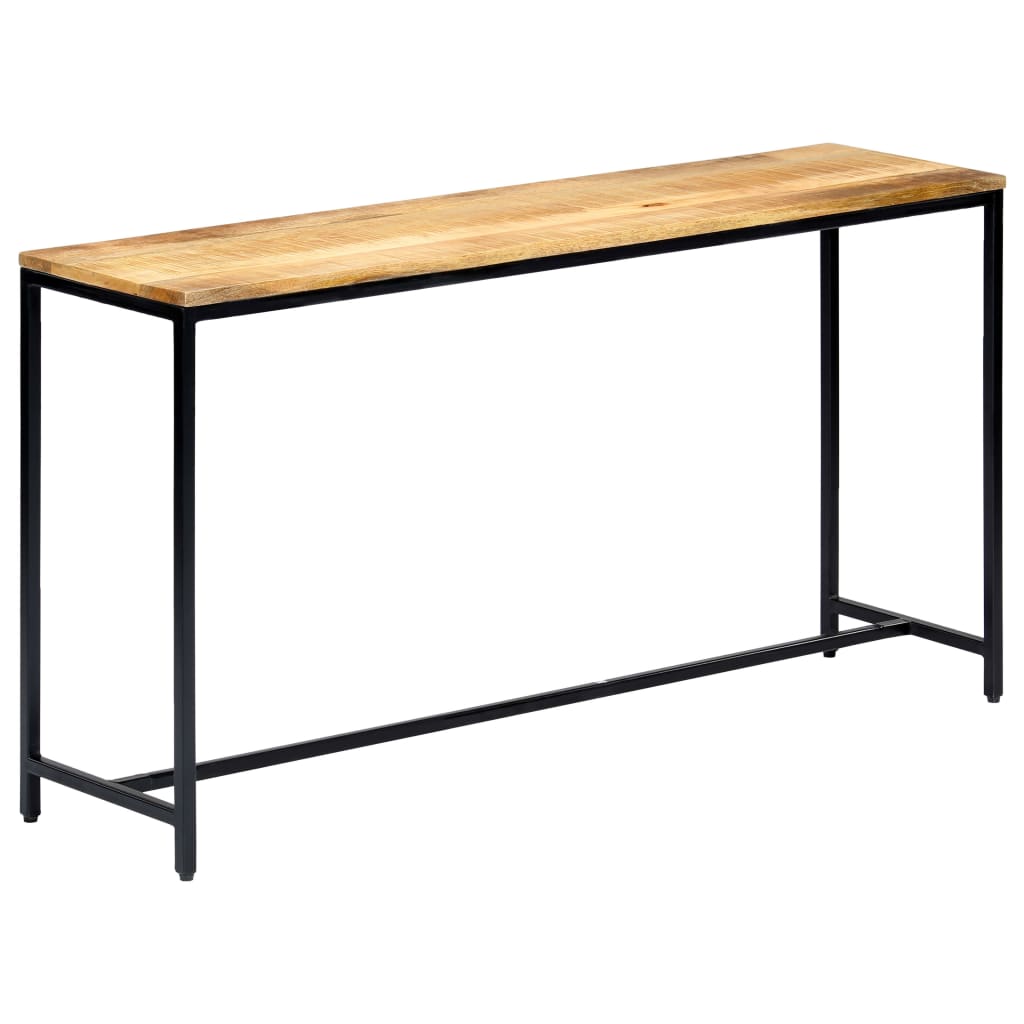 vidaXL Wandtafel 140x35x76 cm massief ruw mangohout