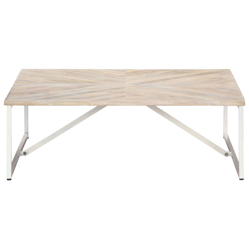 vidaXL Salontafel 110x110x36 cm massief mangohout