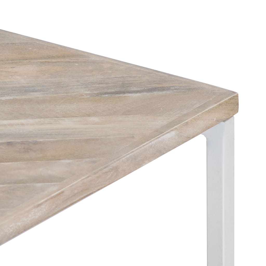 vidaXL Salontafel 110x110x36 cm massief mangohout