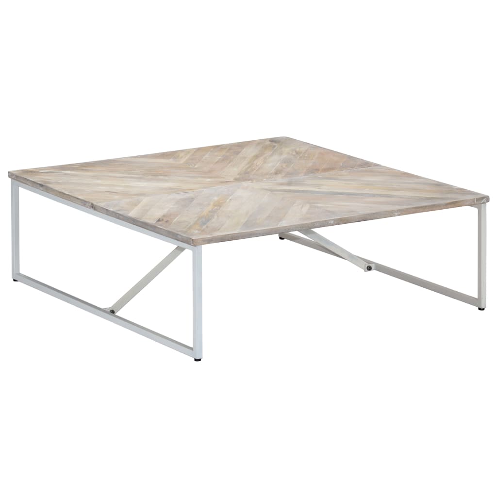 vidaXL Salontafel 110x110x36 cm massief mangohout