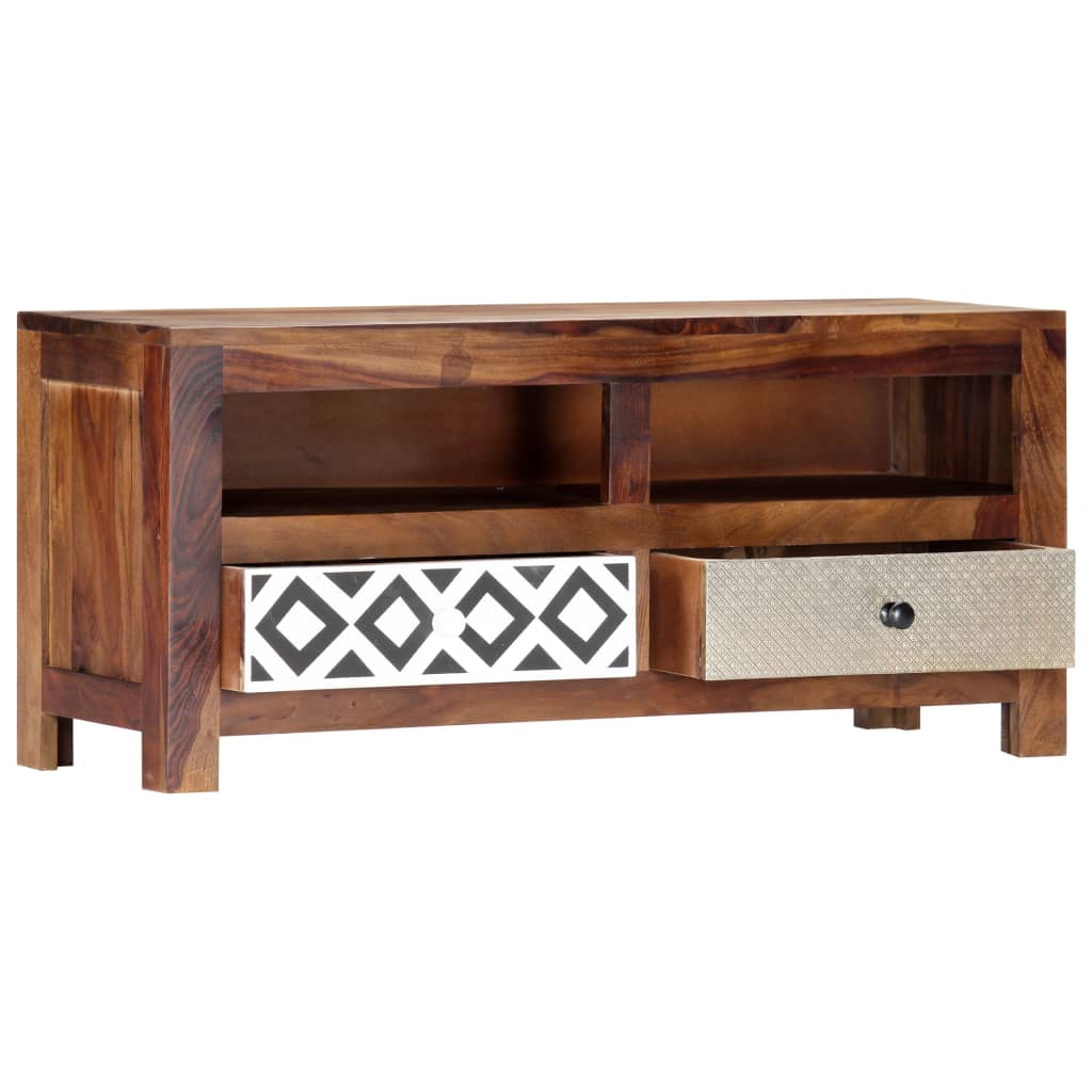vidaXL TV cabinet 90x30x40 cm solid acacia wood