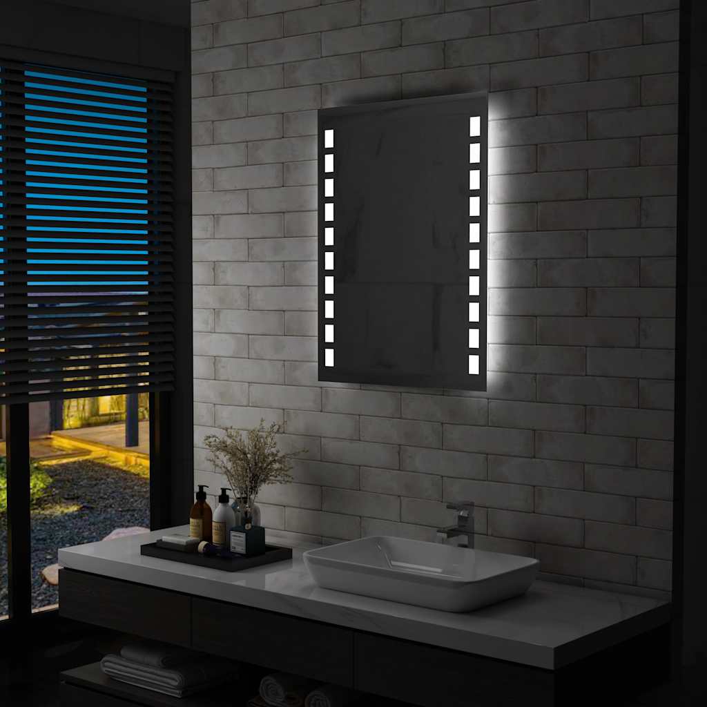 vidaXL Bathroom Mirror LED 60x80 cm