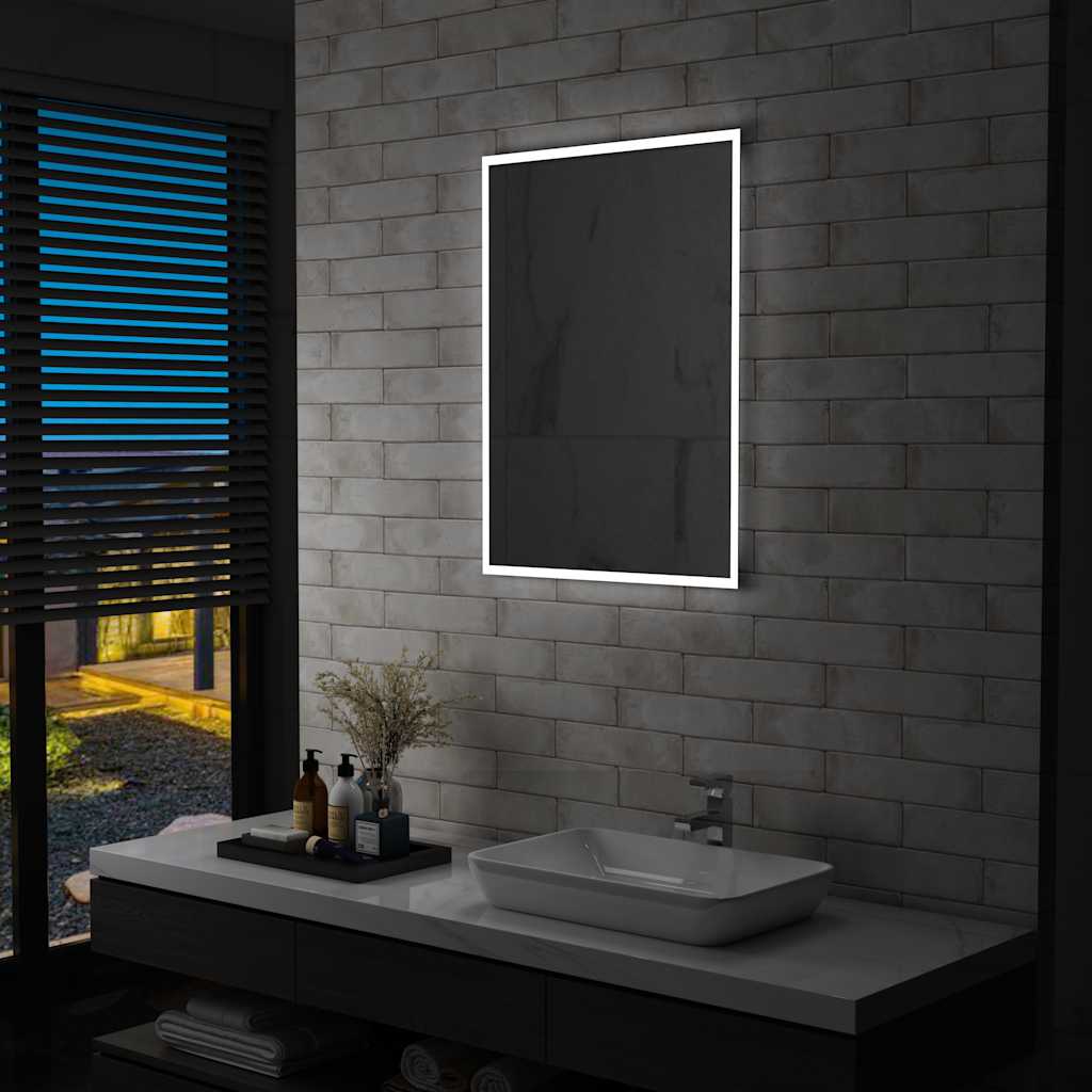 vidaXL Bathroom Mirror LED 60x80 cm