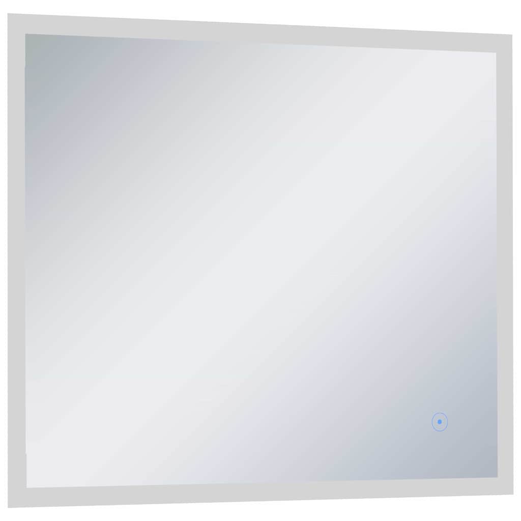 vidaXL Bathroom Mirror LED with Touch Sensor 60x50 cm
