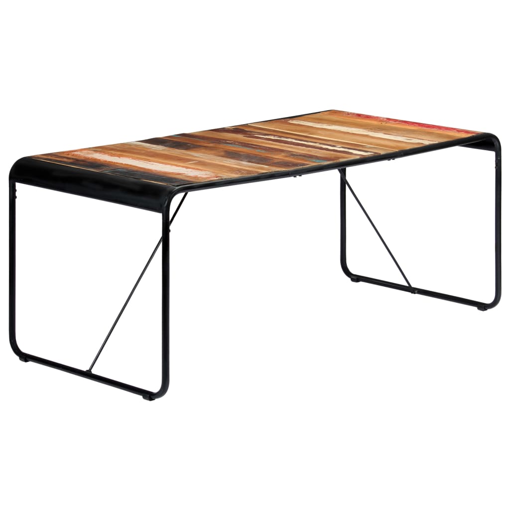 vidaXL Eettafel 180x90x76 cm massief gerecycled hout