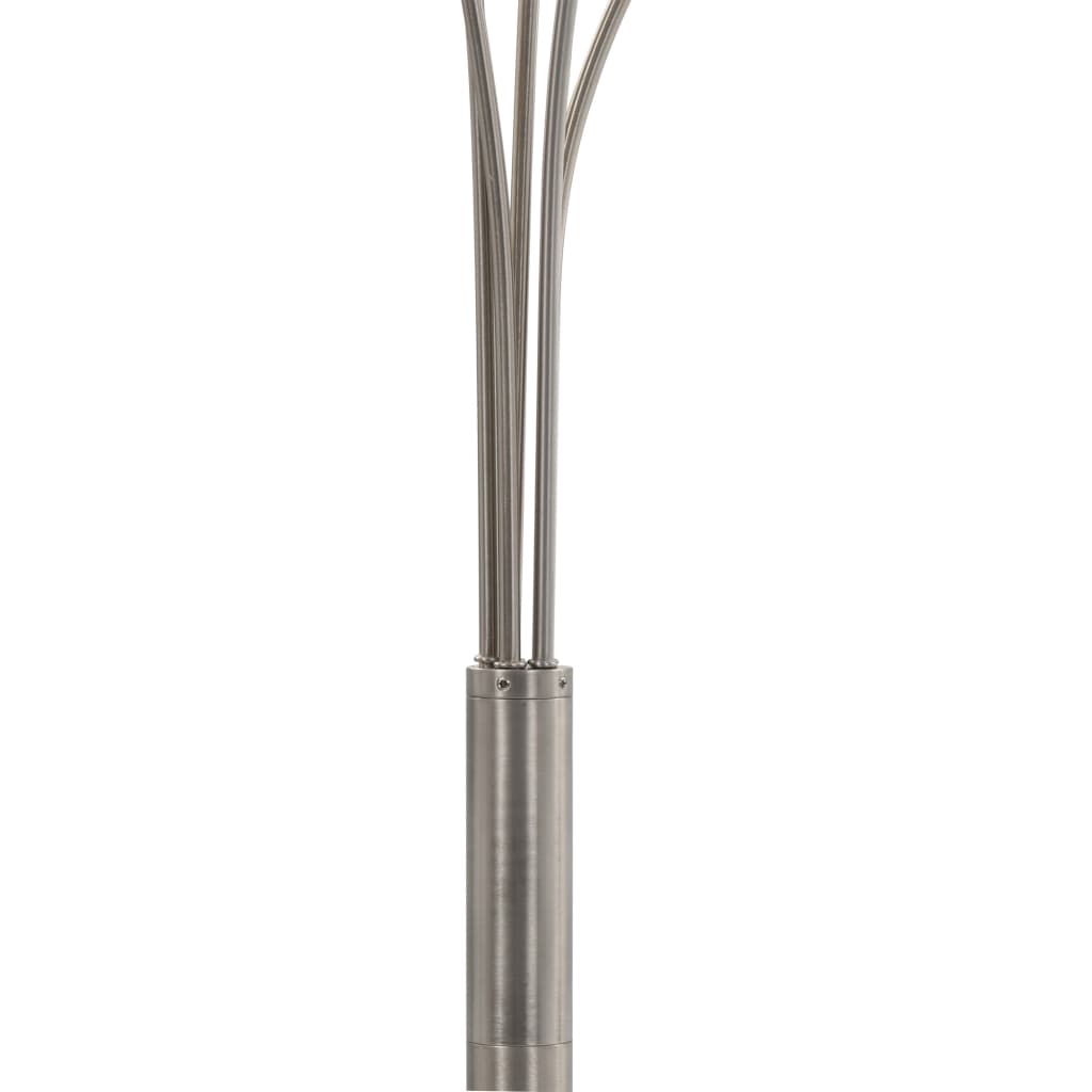vidaXL Floor lamp 5xE14 200 cm silver