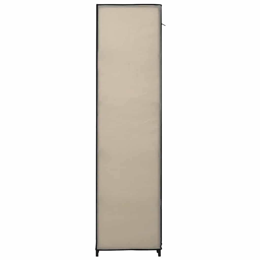 vidaXL Kledingkast opvouwbaar 110x45x175 cm stof crème