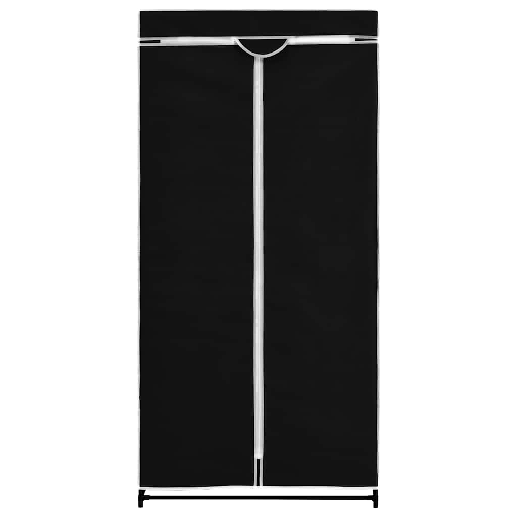 vidaXL Kledingkast 75x50x160 cm zwart