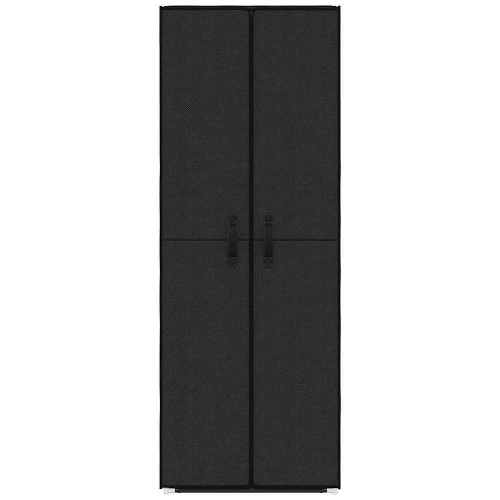vidaXL Schoenenkast 60x30x166 cm stof zwart