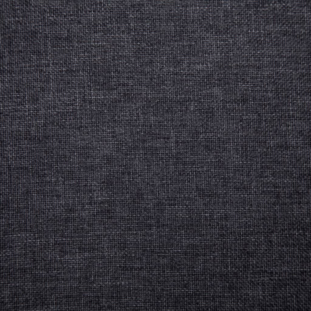 vidaXL Bench 139.5 cm polyester dark grey