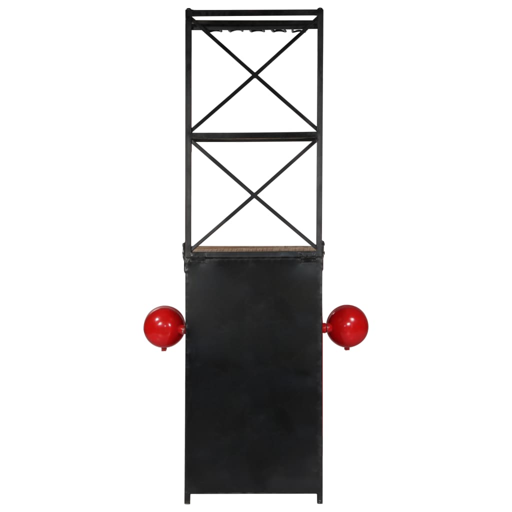 vidaXL Wine cabinet tractor 49x31x172 cm solid mango wood