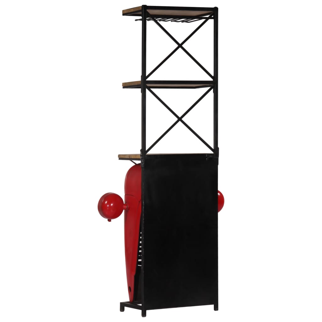 vidaXL Wine cabinet tractor 49x31x172 cm solid mango wood
