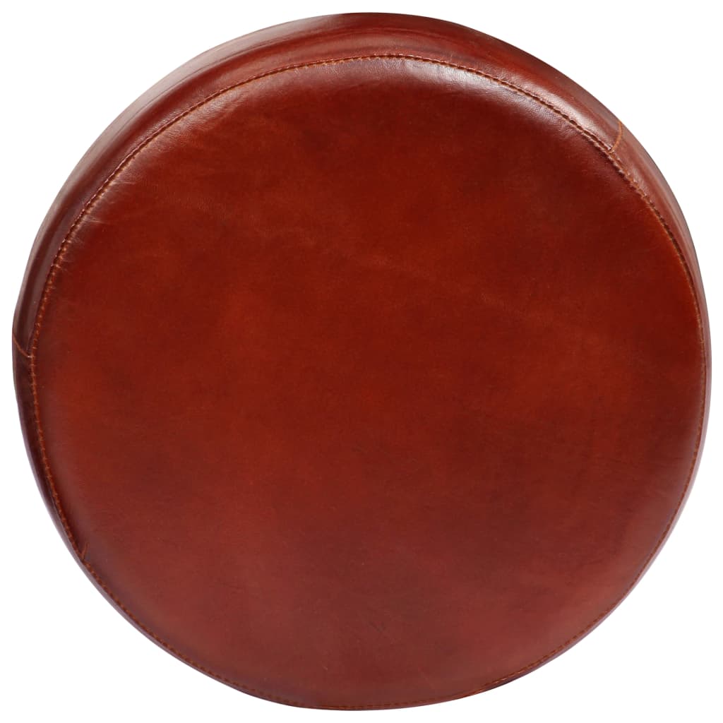 vidaXL Bar stools 2 pcs genuine leather