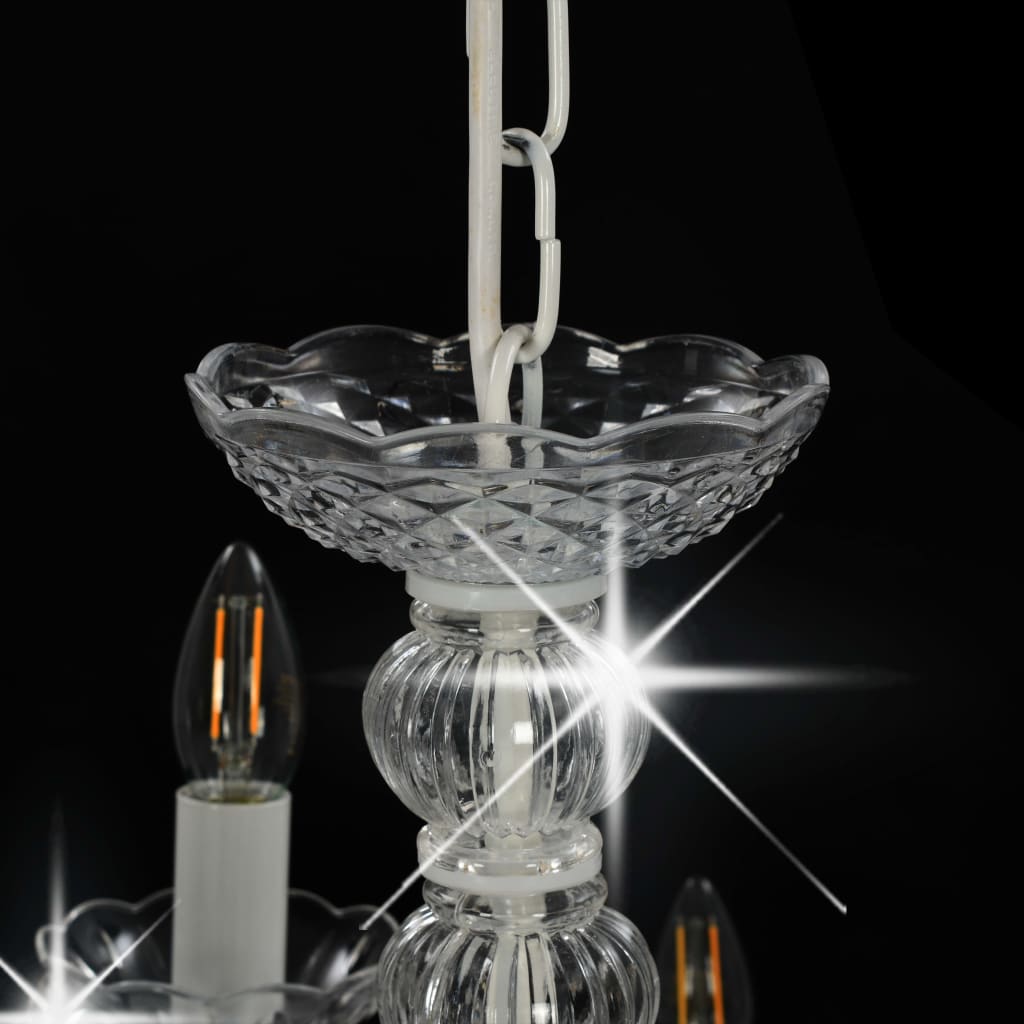vidaXL 2-tier Chandelier 15xE14 White