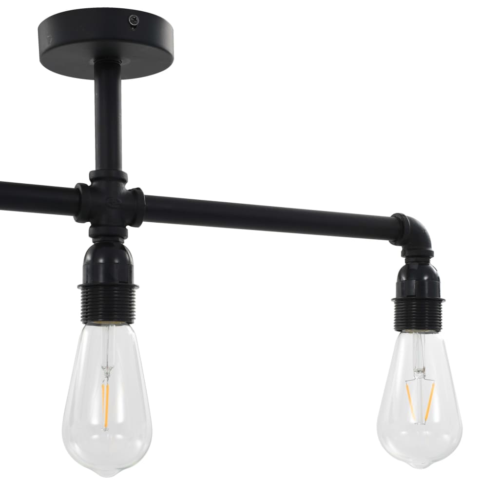 vidaXL Ceiling Lamp 3xE27 black