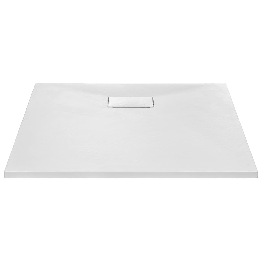 vidaXL Shower Tray 80x80 cm SMC White