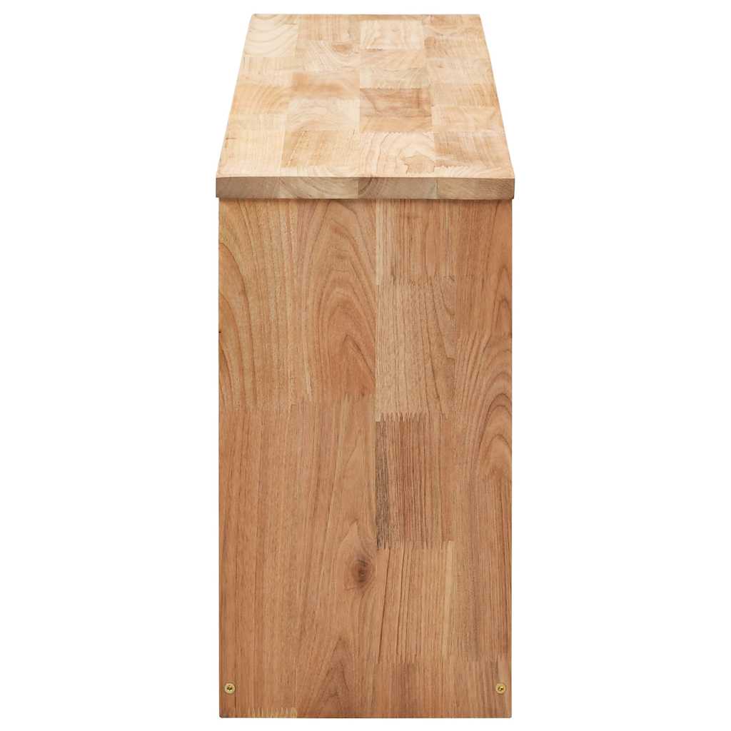 vidaXL Schoenenopbergbank 94x20x38 cm massief walnotenhout