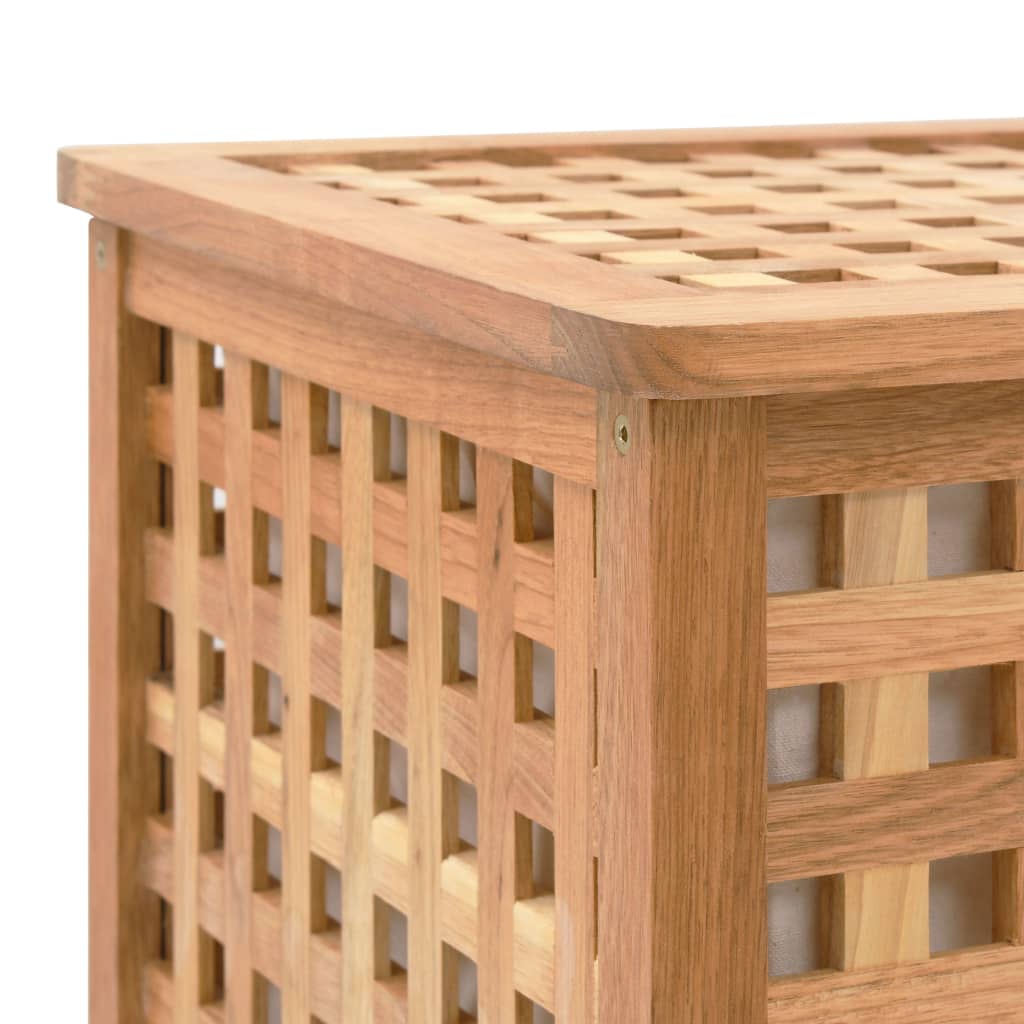 vidaXL Laundry Basket 77.5x37.5x46.5 cm Solid Walnut Wood