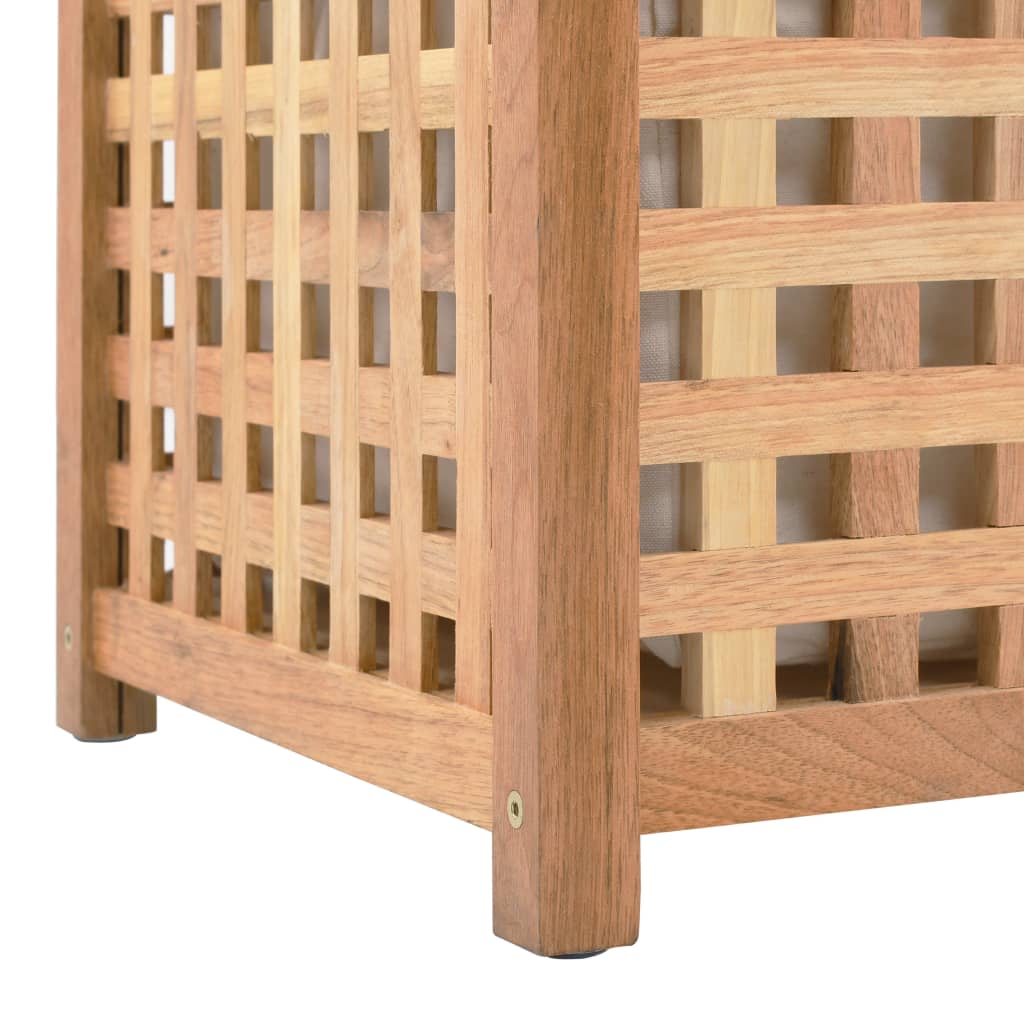 vidaXL Laundry Basket 77.5x37.5x46.5 cm Solid Walnut Wood