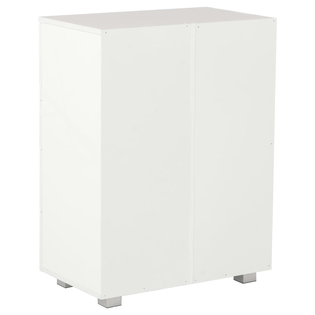 vidaXL Sideboard 60x35x80 cm Engineered Wood High Gloss White