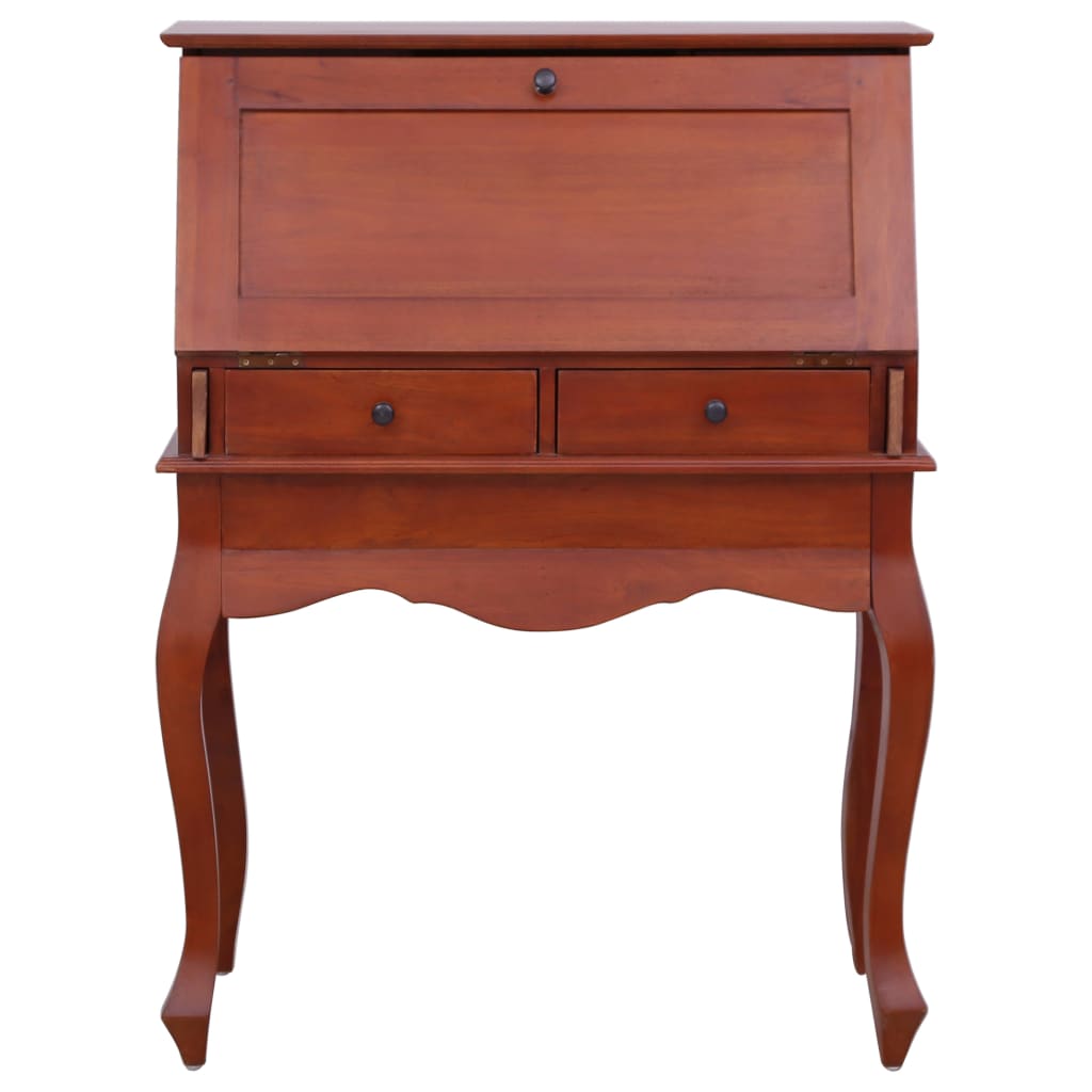 vidaXL Secretaire 78x42x103 cm massief mahoniehout bruin