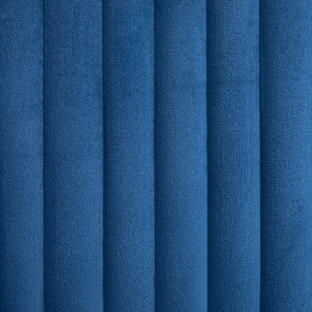 vidaXL Eetkamerstoelen 2 st fluweel bleu