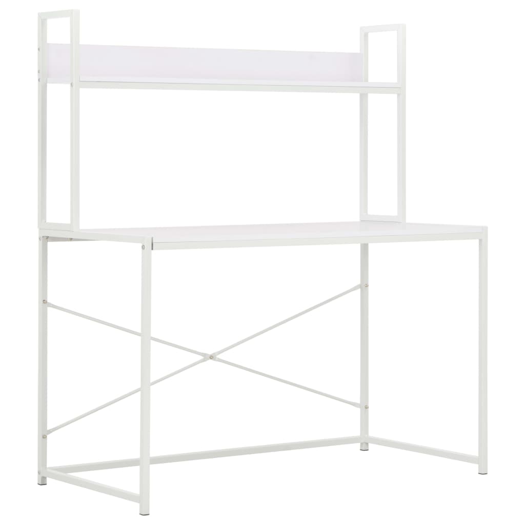 vidaXL Computerbureau 120x60x138 cm wit