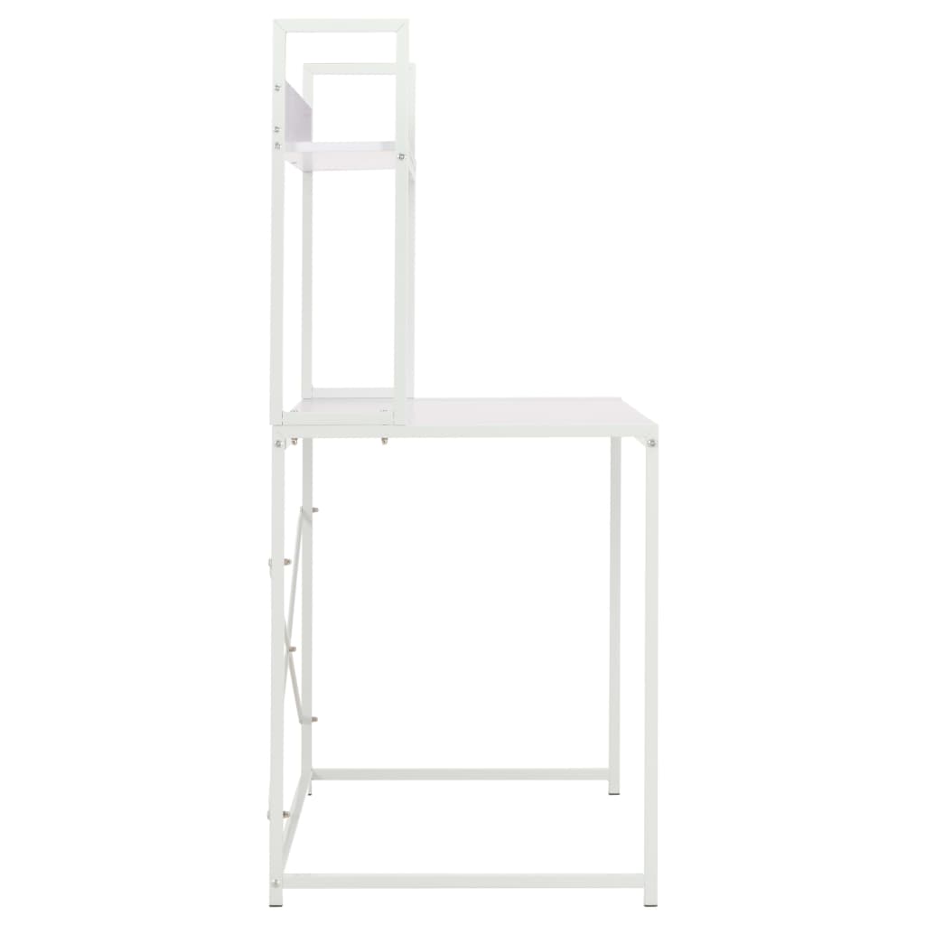 vidaXL Computerbureau 120x60x138 cm wit