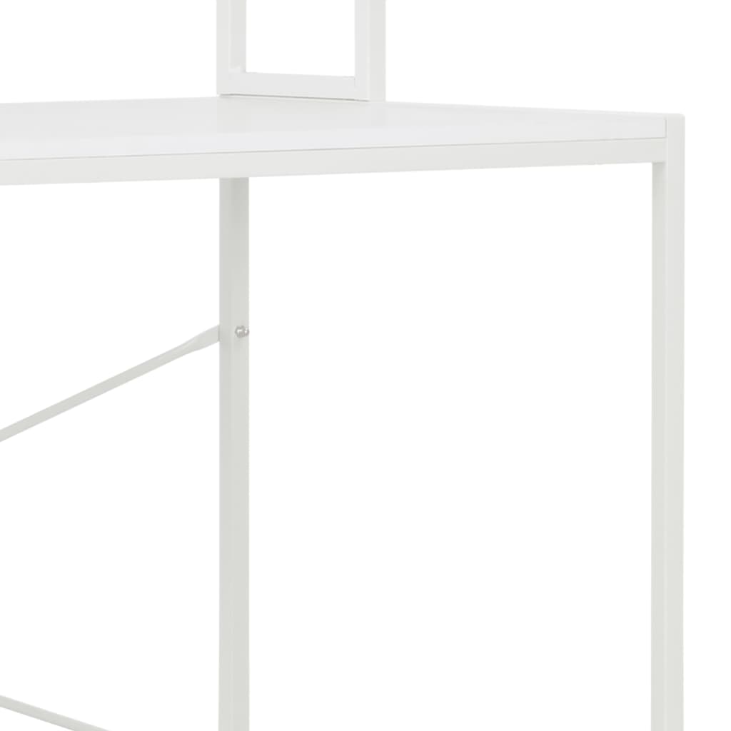 vidaXL Computerbureau 120x60x138 cm wit