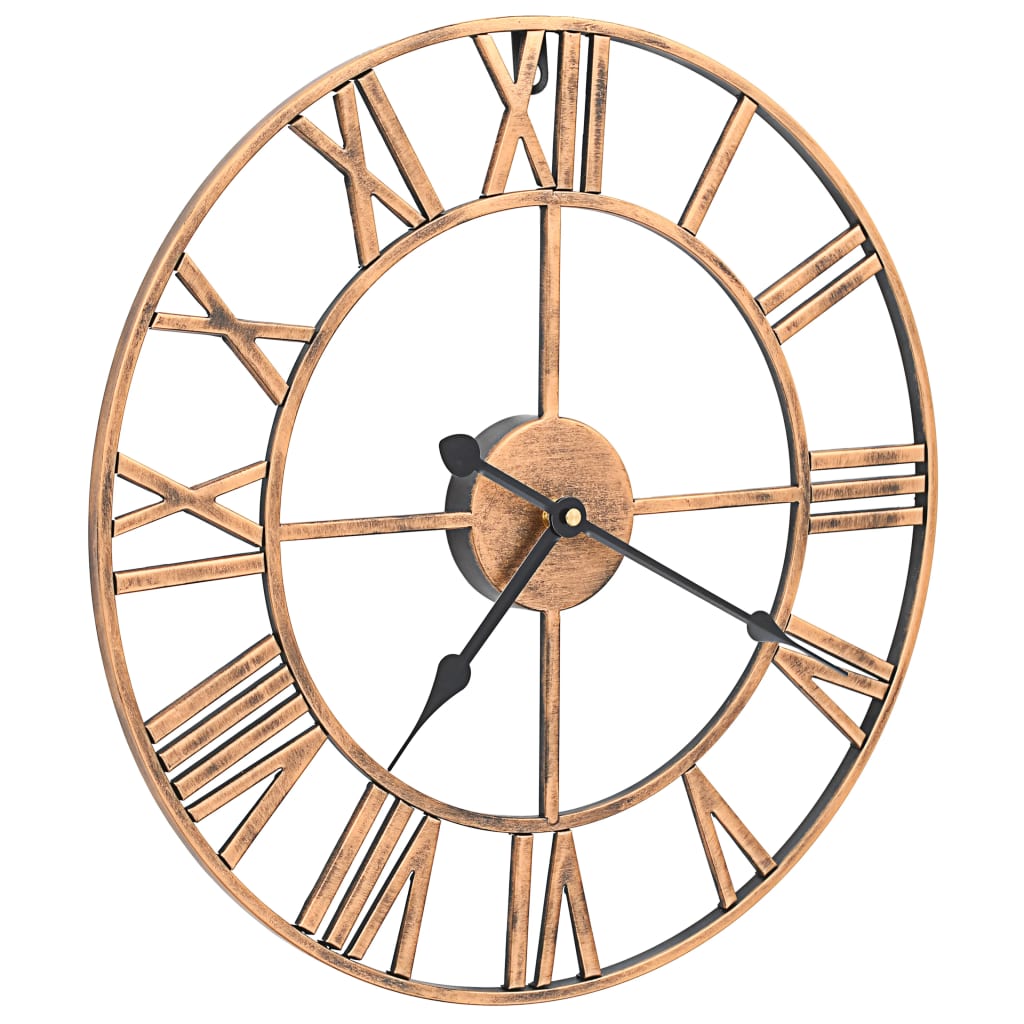 vidaXL Wall Clock 40 cm Metal Gold