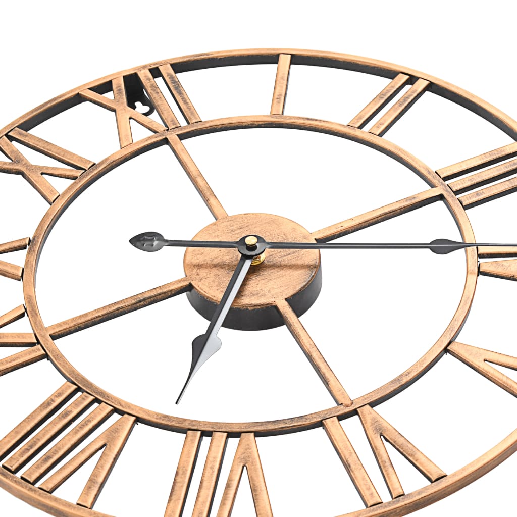 vidaXL Wall Clock 40 cm Metal Gold