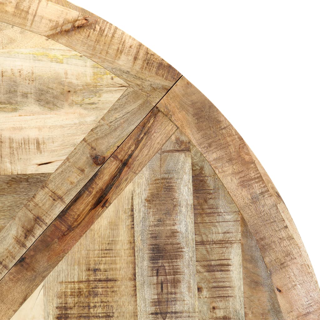 vidaXL Eettafel rond 150x76 cm massief mangohout